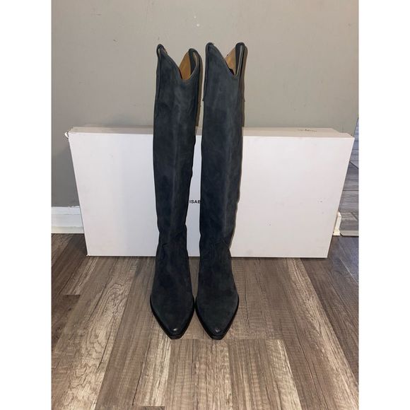 Isabel Marant Denvee Suede Tall Western boot - Picture 4 of 8